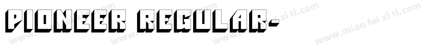 Pioneer Regular字体转换